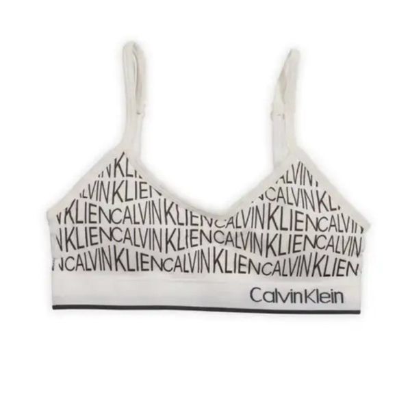 NWT Calvin Klein CALVIN BOLD LOGO Bralette (Little Girls size 6/6X) - Picture 1 of 1